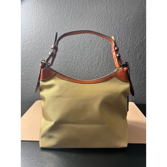 Dooney & Bourke Womens Large Erica Shoulder Bag Khaki Designer Elegant Chic NWT - Picture 9 of 16